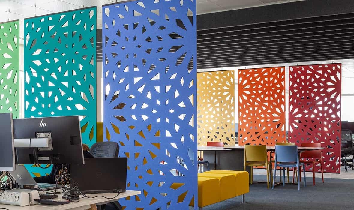 Autex Cascade Acoustic Hanging Screens - Static