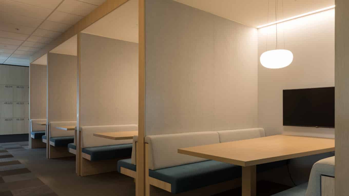 Autex Composition acoustic panel for noise reduction and sound absorption.